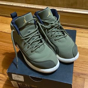 Jordan 12 Retro size 1.5. Olive